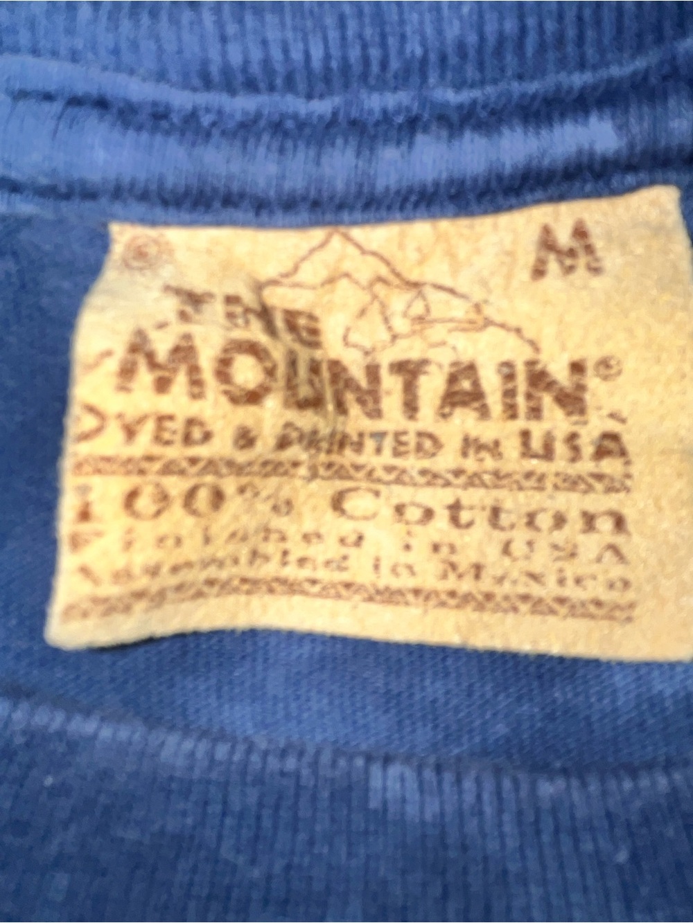 The Mountain VNTG MAJESTIC UNICORN San Antonio Blue Tie Dye Mens Size Med Exc 🌟 - Picture 3 of 6